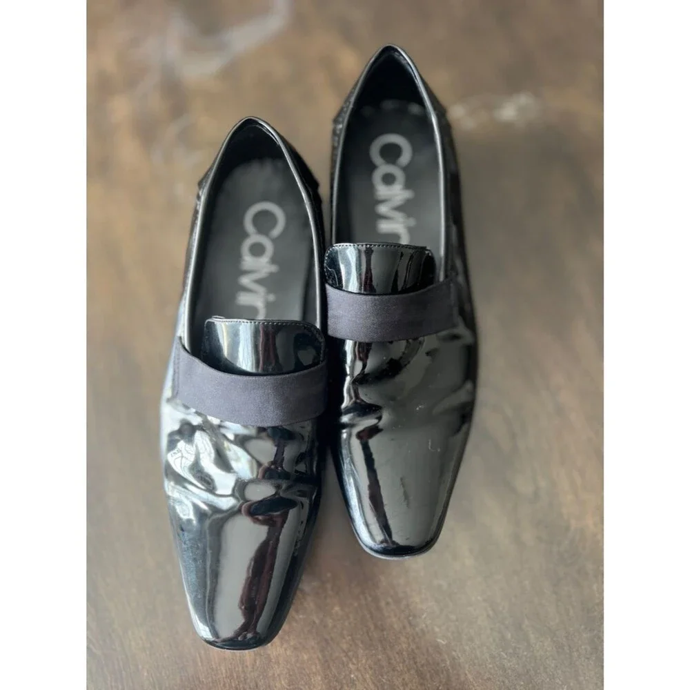 Calvin Klein Men's Black Bernard Tuxedo Shoes
